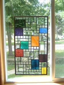 Revelation Stained Glass Window Panel Transom  