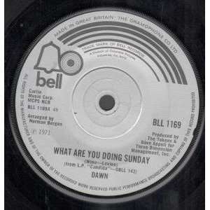  WHAT ARE YOU DOING SUNDAY 7 INCH (7 VINYL 45) UK BELL 