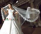 2012 New Elegant White/Ivory Lace Mantilla Bridal Wedding Party Veil 