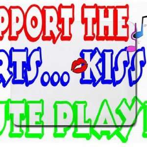    Support the Arts Kiss A Lute Player Mousepad