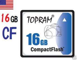 16GB CF COMPACT FLASH Card FOR SONY ALPHA A200 A350 16G  