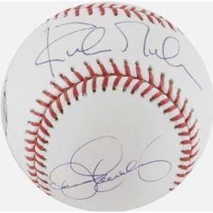  Dennis Eckersley and Kirk Gibson Autographed Baseball 