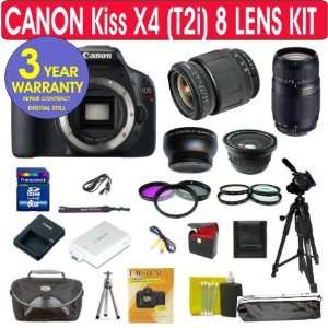  Lens + Tamron 75 300mm Zoom Lens + .40x Superwide Angle Fisheye Lens 