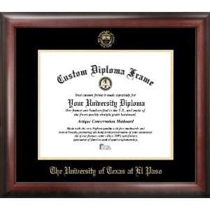  University of Texas, El Paso Gold Embossed Diploma Frame 