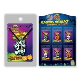   Flashing Halloween Necklace / Display Case Pack 72 