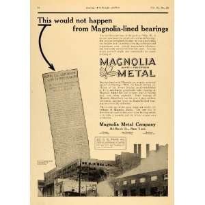   Ad Magnolia Anti Friction Metal Starch Factory   Original Print Ad