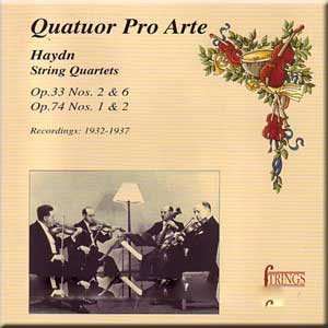  Haydn String Quartets Franz Joseph Haydn, Pro Arte Quartet 