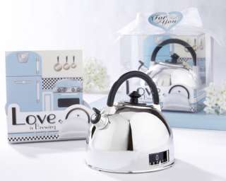 love is brewing teapot timer in classic retro gift box bulk 50 favors