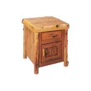 BELLACOR 11040 Traditional Cedar Enclosed Nightstand   Traditional 