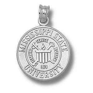  Mississippi State 5/8in Sterling Silver Seal Pendant 