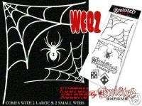 Ol SKOOL SPIDER WEB MOTORCYCLE HOT ROD ANY COLOR DECAL  