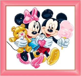 NEW Cross Stitch Kits Mickey and Minnie   