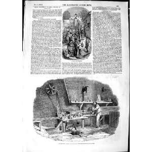  1850 SASH BAR MACHINE EXHIBITION HYDE PARK WORKMEN