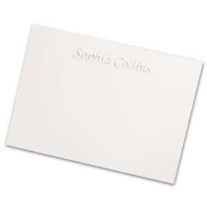  Personalized Embossed Chancery Cards   Set of 50