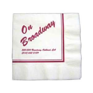  Beverage facial 2 ply napkin with wavy coin embossed edges 