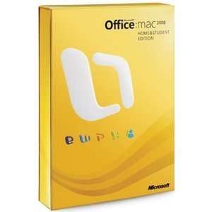 MS Office 2008 for Mac Home & Student GZA 00006 **NEW** 882224526302 