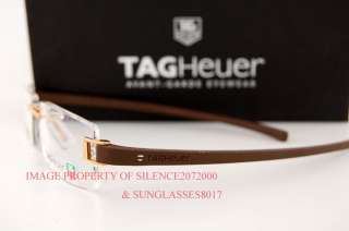 Brand New TAG Heuer Eyeglasses Frames Track Rimless 7103 009 GOLD 