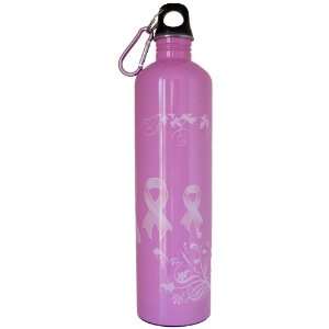   33 oz Stainless Steel Bottle   Pink Breast Cancer