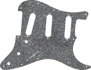 Pickguard 4 Fender Strat Stratocaster Silver Sparkle Scratchplate 