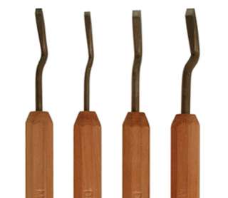 Dockyard Bench Chisel Set of 4 Micro Carving Tools  