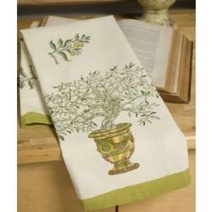 Olive Tree Yellow Green Tea Towel (Set of 3) 