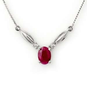  1.30ctw Diamond & Ruby Necklace Arts, Crafts & Sewing