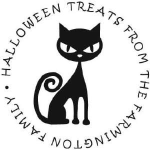  Halloween Cat Custom Snap Stamp