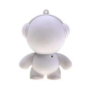 com *White* Cute Headphones Mini Speaker For laptop/notebook/PC/iPod 