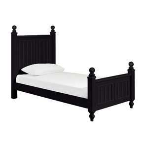  Black Young America myHaven Full Low Post Cottage Panel Bed 