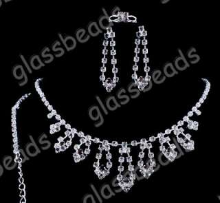 WHOLESALE 14sets 14Styles Fashion Acryl Crystal Necklace Bracelet 