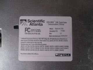 2x Scientific Atlanta Explorer 2100, 4200 Cable Box Receiver  