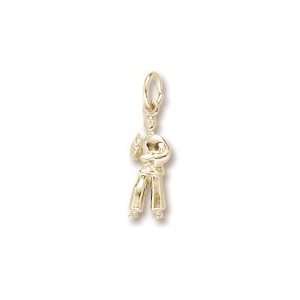 Martial Arts Charm in Yellow Gold