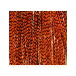  Dark Orange Grizzly Feather Hair Extension Beauty
