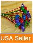lot of 100 Pcs Red Balloon Sticks with Multicolor Cups  