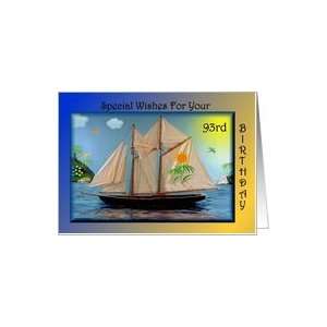 Birthday   93rd / Sail Boat Card Toys & Games