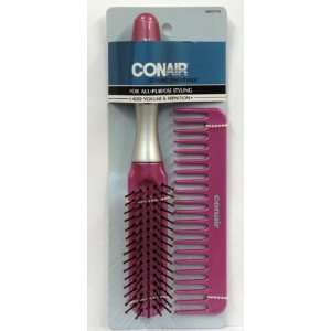  Conair Nylon Pin All purpose Brush & Comb Set (Pack of 4 