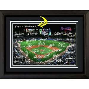  Atlanta Braves PERSONALIZED Framed Print with Players 