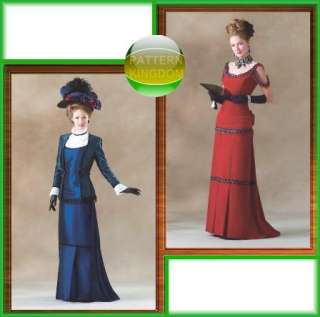 Late Victorian 1900s Dress/Gown Patterns 6 10  