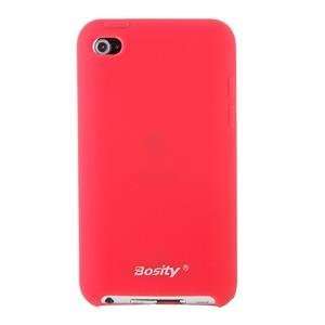  Bosity Silicone Open face Case for iPod Touch 4 (Red 