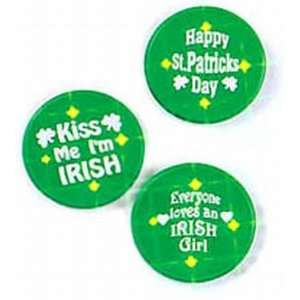 St. Patrick Light Up Irish Button (3 Pack) Health 