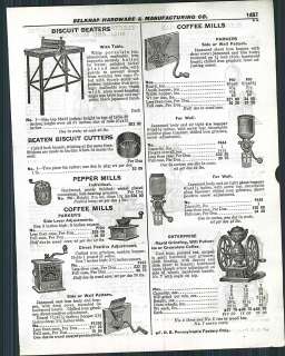 1929 ad Enterprise Coffee Grinder Electric Mills Parker  