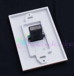 White HDMI Cable Network Wall Plate Coupler Cover Panel  