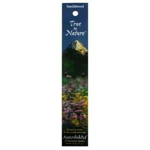 Auroshikha Incense Sandalwood True to Nature Incense 10 grams (Pack of 