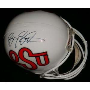  Barry Sanders Autographed Helmet   Replica   Autographed NFL 