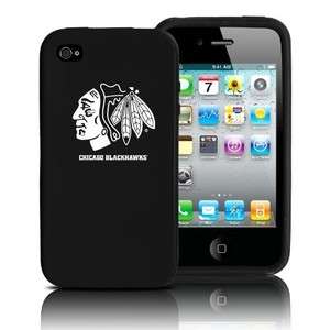 CHICAGO BLACKHAWKS SILICONE IPHONE 4 PHONE COVER CASE  