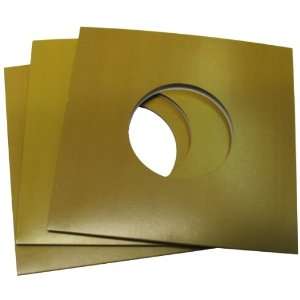 250 7 Record Jackets   Gold   With Hole   #07JWGOHH   Protect Against 