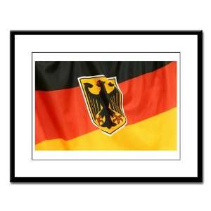  Large Framed Print German Flag Waving 