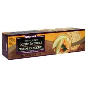 Wgmns Wheat Crackers, Stone Ground, Reduced Sodium , 8.8 Oz ( Pak of 4 