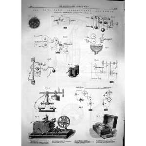  1867 Electric Telegraph Apparatus Paris Exhibition
