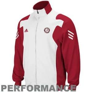   Crimson White Scorch Full Zip Performance Warm Up Jacket (X Large